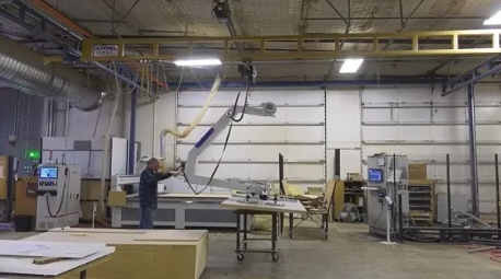 家具制造业案例：高博悬挂起重机和旋臂起重机提高生产效率